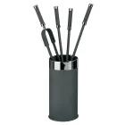 Verktygshållare med 4 eldstadstillbehör ingår Made in Italy - Snake Viadurini