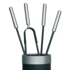 Verktygshållare med 4 eldstadstillbehör ingår Made in Italy - Snake Viadurini