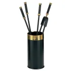 Verktygshållare med 4 eldstadstillbehör ingår Made in Italy - Snake Viadurini