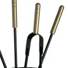 Verktygshållare med 4 skötselverktyg för öppen spis Tillverkad i Italien - Fakir Viadurini