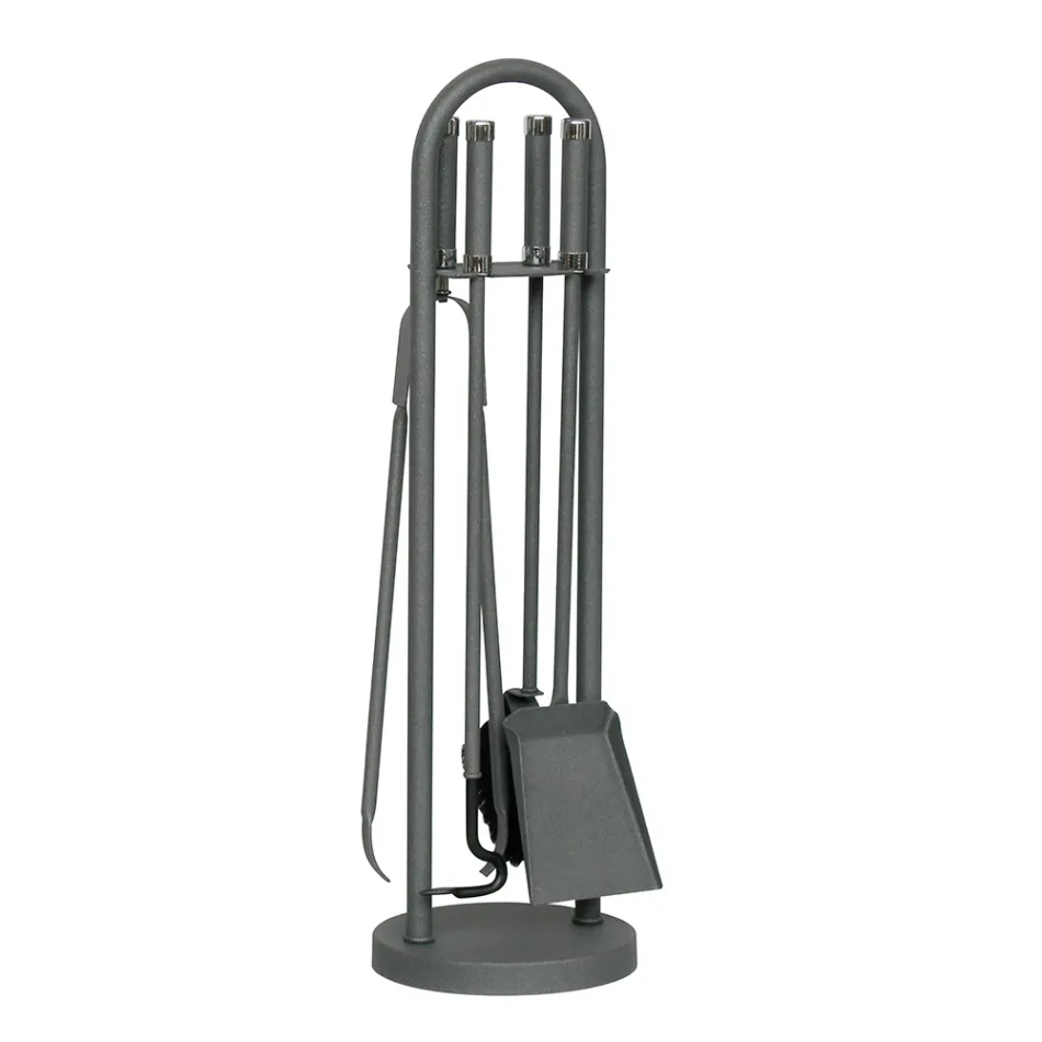 Verktygshållare med 4 Made in Italy Eldstadsverktyg - Licaone Viadurini