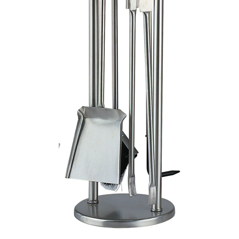 Verktygshållare med 4 Made in Italy Eldstadsverktyg - Licaone Viadurini