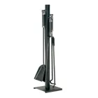 Verktygshållare med krok, klämma, sopskyffel och borste Tillverkad i Italien - Geisha Viadurini