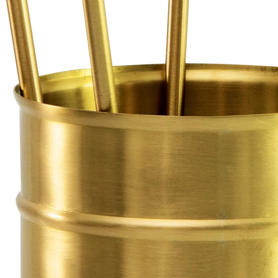 Mässing spisverktygshållare 4 delar Made in Italy - Giraff Viadurini