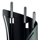 Fast verktygshållare med 3 Made in Italy Eldstadsverktyg - Turban Viadurini