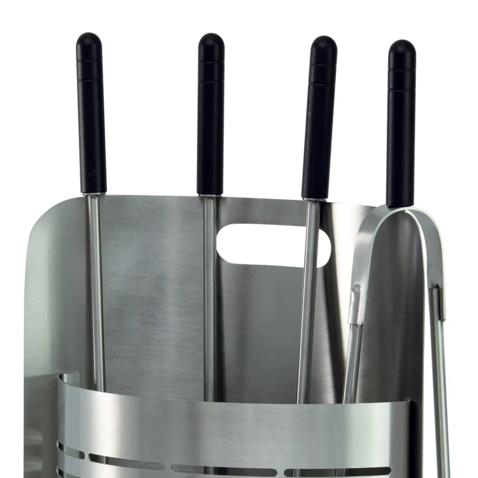 Fast verktygshållare med 4 verktyg för eldstaden Made in Italy - Bonsai Viadurini