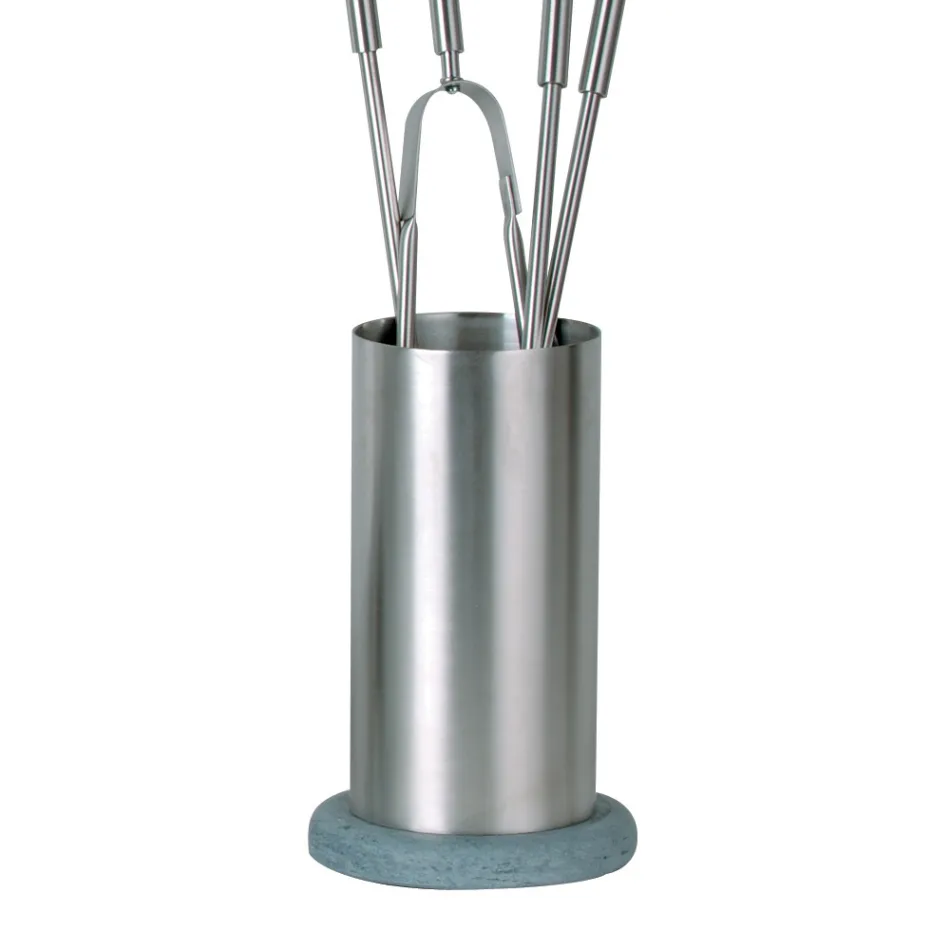 Rostfritt stål verktygshållare med 4 Made in Italy tillbehör - Ryggsäck Viadurini