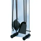 Verktygshållare i härdat kristall med 4 tillbehör Tillverkad i Italien - Zebra Viadurini