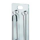 Verktygshållare i härdat kristall med 4 tillbehör Tillverkad i Italien - Zebra Viadurini