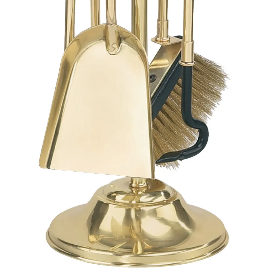 Verktygshållare i mässing med 4 tillbehör Höjd 65 cm Tillverkad i Italien - Känguru Viadurini