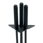 Triangulär verktygshållare med 3 eldstadsverktyg Made in Italy - Tabu Viadurini
