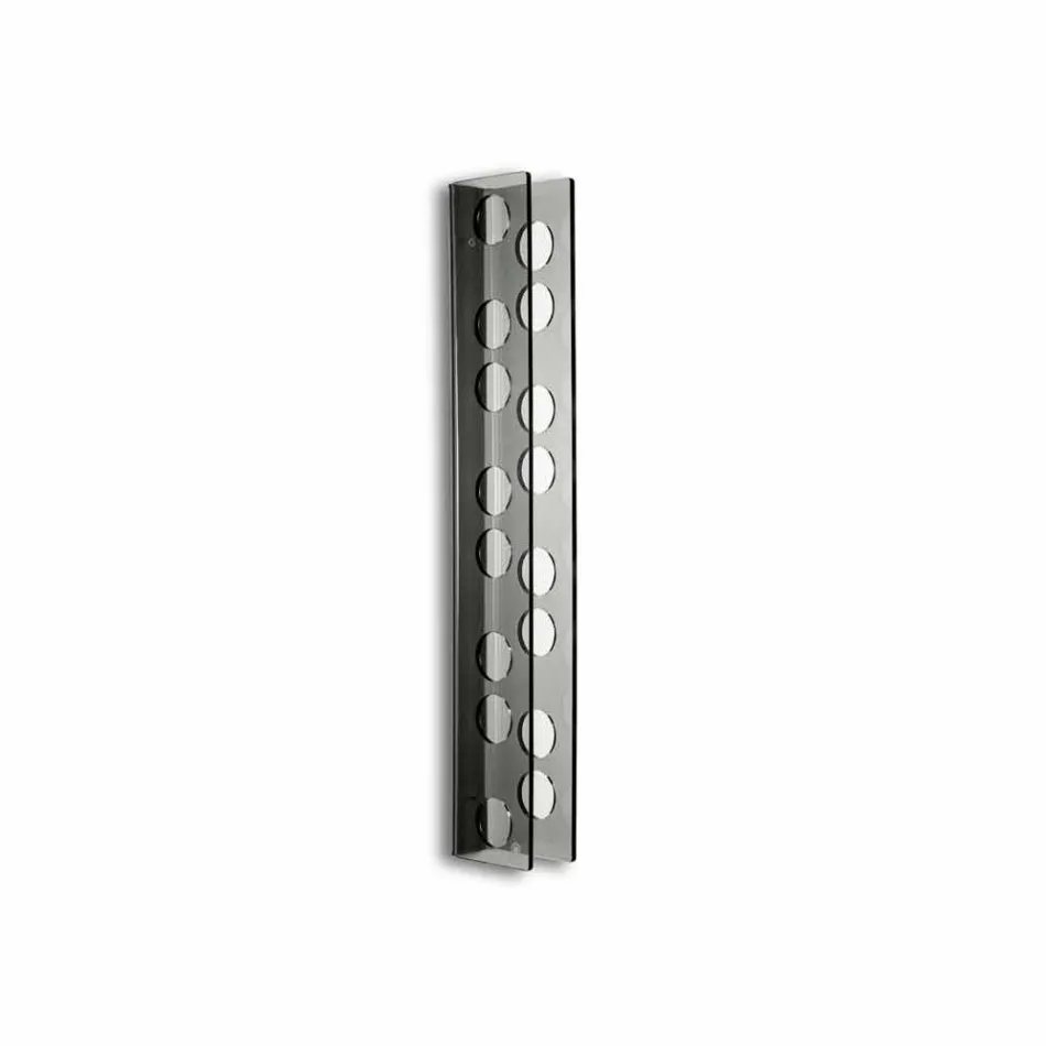 Porta flaskor Wall rökt baby L6xH60xP11cm liten, modern design Viadurini