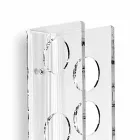 Porta flaskor transparent vägg barn lilla L6xH60xP11cm Viadurini