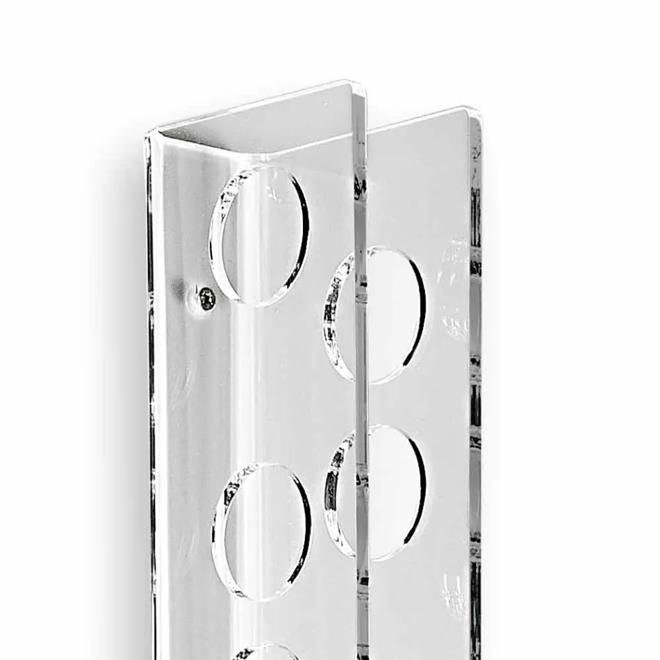 Porta flaskor transparent vägg baby Big L6xH100xP11cm Viadurini