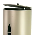 Pelletshållare med lock, kvast och spade Tillverkad i Italien - Cacatua Viadurini