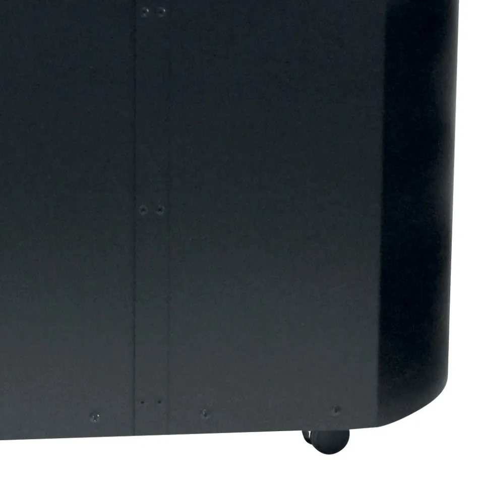 Metallpelletshållare med hjul och trälock Tillverkad i Italien - Bisonte Viadurini