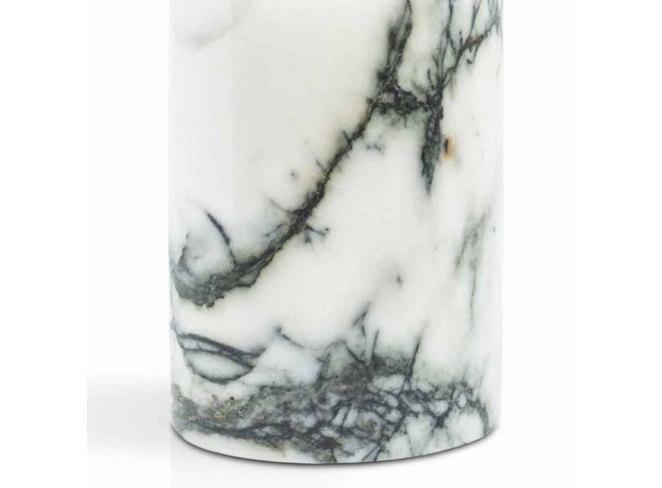 Tvålhållare för badrum i Paonazzo Marble of Made in Italy Design - Curt Viadurini
