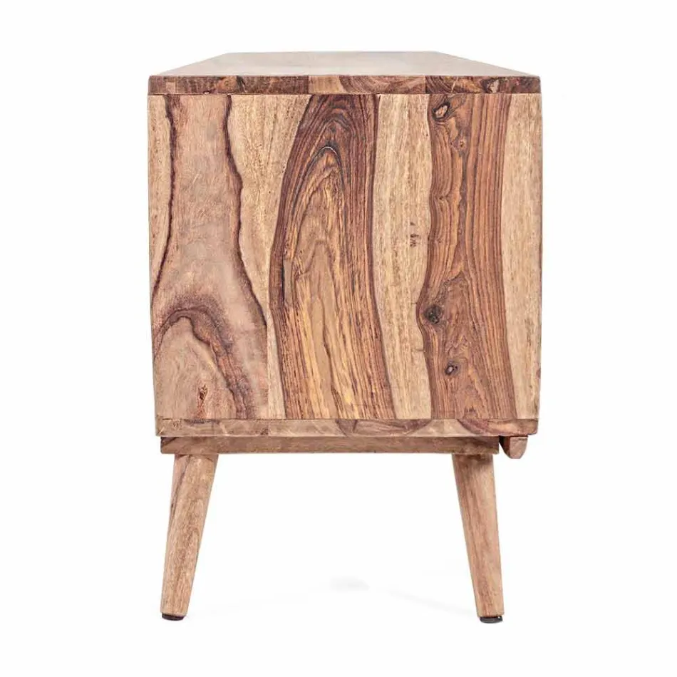 Tv-stativ i vintage design med Homemotion stålknoppar - Ventador Viadurini