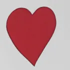 Samtida läder tvättkorg tillverkad i Italien Adele, hjärtinsats Viadurini