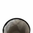 Oval tvättkorg i Riky regenererat läder tillverkat i Italien Viadurini