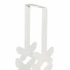 Dubbelkoppshållare i vitt, beige eller elfenben järn tillverkat i Italien - Leiden Viadurini