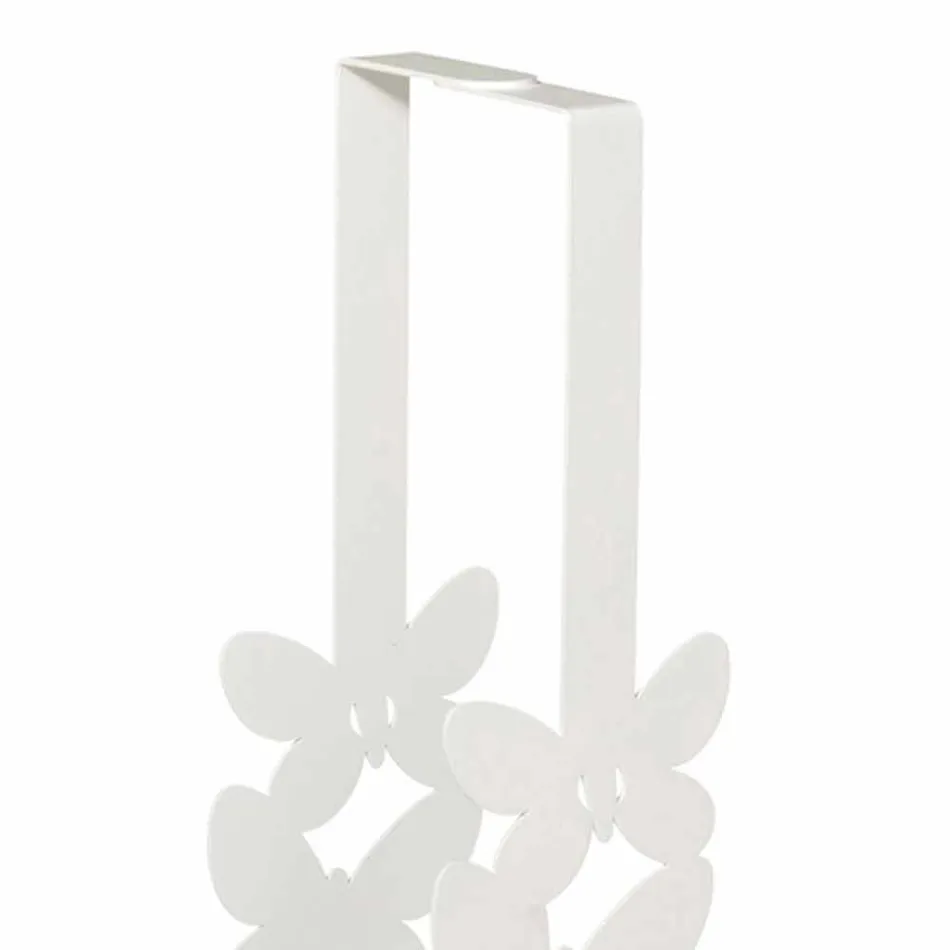 Dubbelkoppshållare i vitt, beige eller elfenben järn tillverkat i Italien - Leiden Viadurini