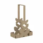 Dubbelkoppshållare i vitt, beige eller elfenben järn tillverkat i Italien - Leiden Viadurini