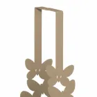 Dubbelkoppshållare i vitt, beige eller elfenben järn tillverkat i Italien - Leiden Viadurini