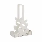 Dubbelkoppshållare i vitt, beige eller elfenben järn tillverkat i Italien - Leiden Viadurini