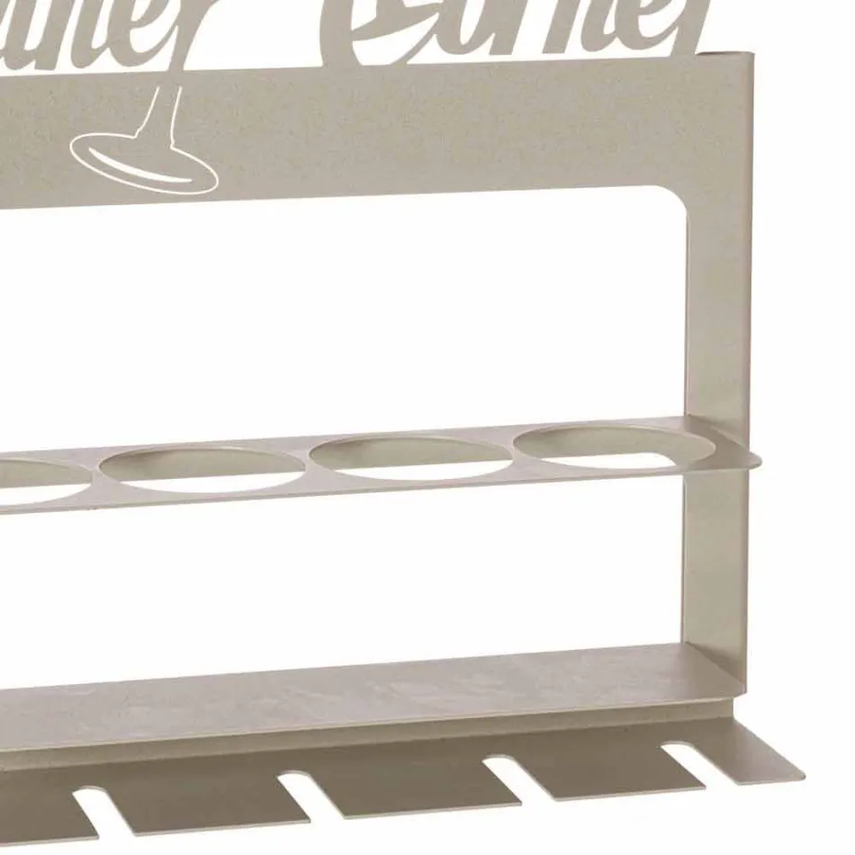 Handgjord flaskhållare i ädeljärn Tillverkad i Italien - Maste Viadurini