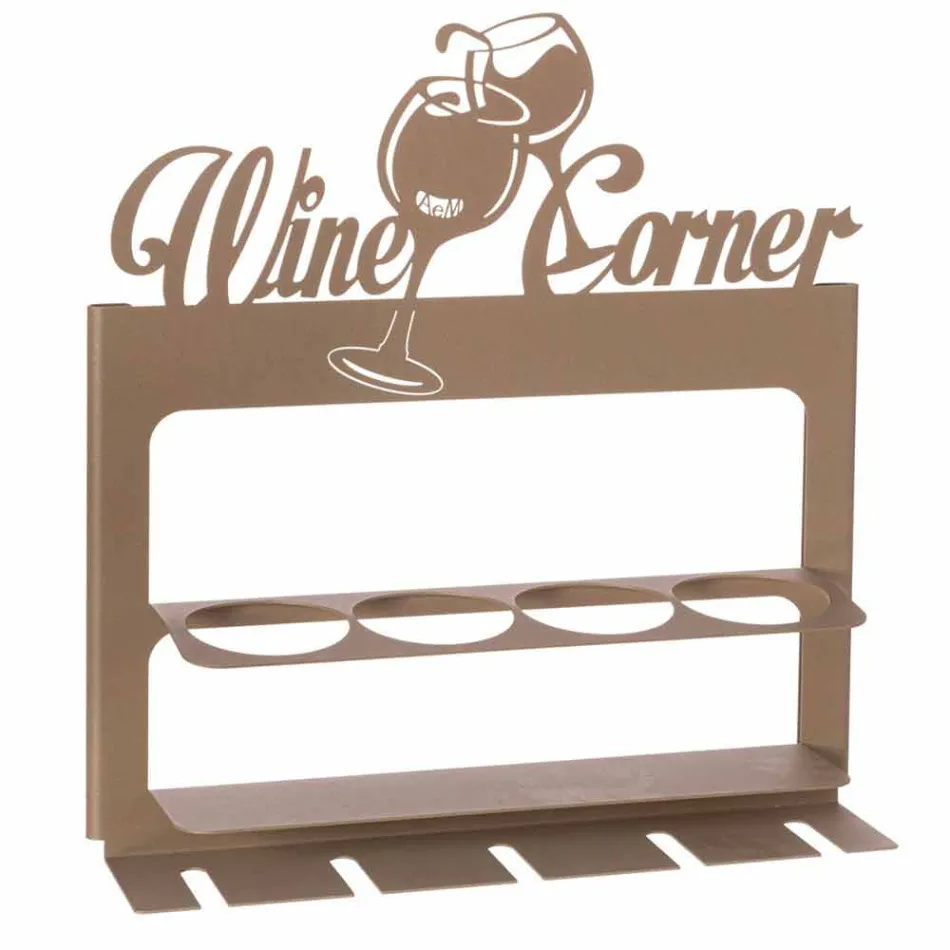 Handgjord flaskhållare i ädeljärn Tillverkad i Italien - Maste Viadurini