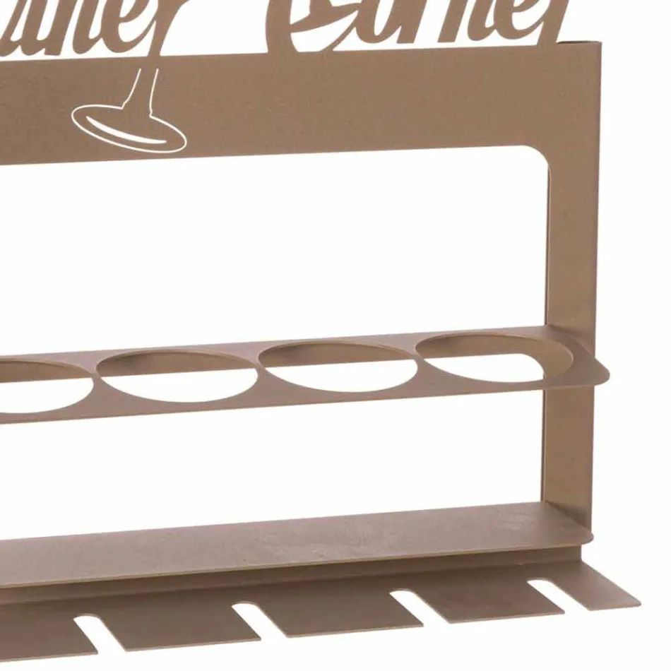 Handgjord flaskhållare i ädeljärn Tillverkad i Italien - Maste Viadurini