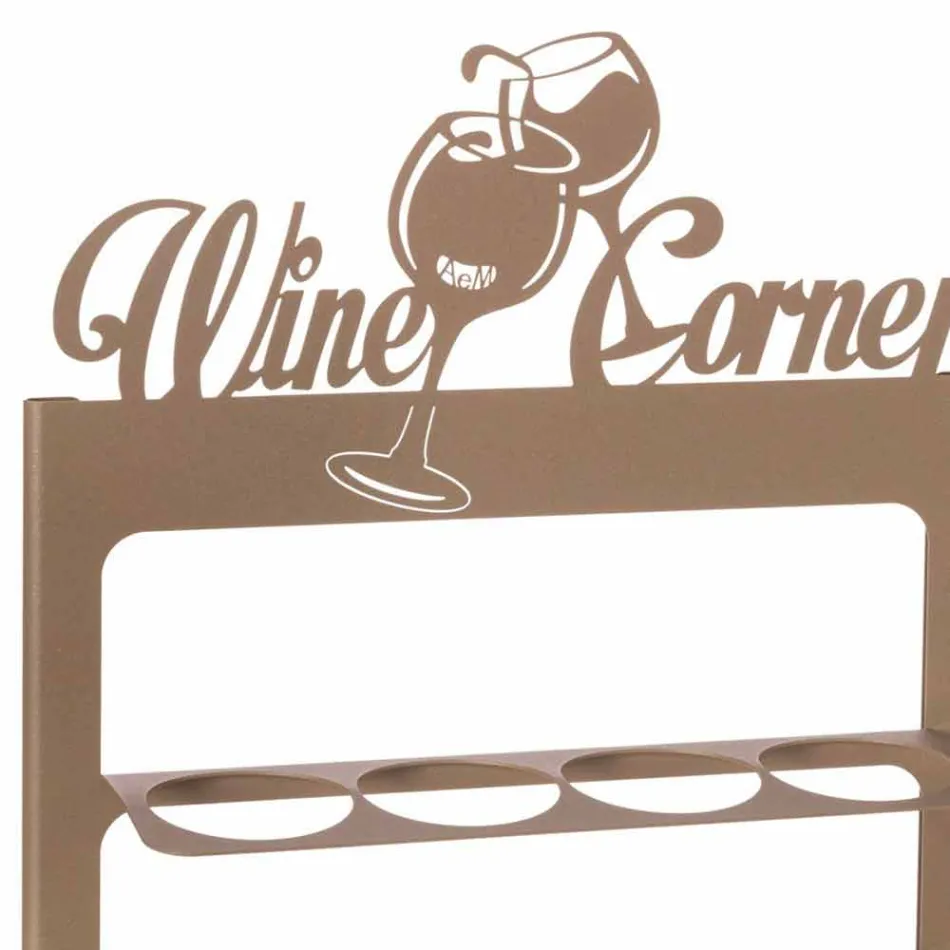 Handgjord flaskhållare i ädeljärn Tillverkad i Italien - Maste Viadurini