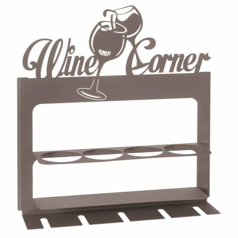 Handgjord flaskhållare i ädeljärn Tillverkad i Italien - Maste Viadurini