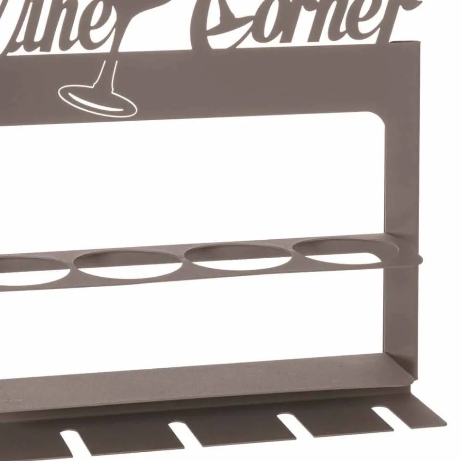 Handgjord flaskhållare i ädeljärn Tillverkad i Italien - Maste Viadurini