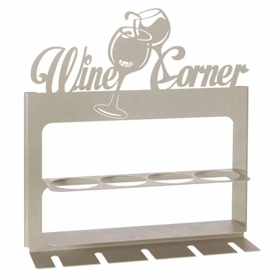 Handgjord flaskhållare i ädeljärn Tillverkad i Italien - Maste Viadurini