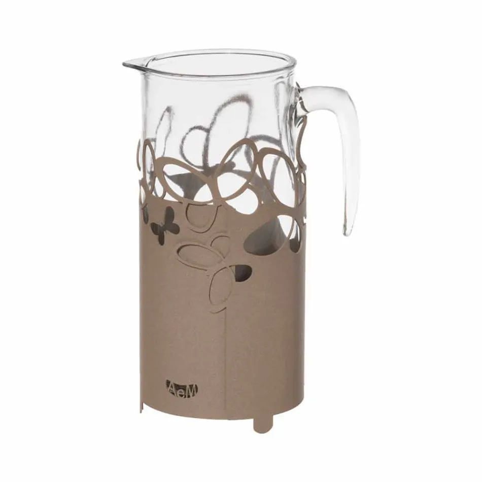 Modern flaskhållare i vitt, beige eller elfenben järn tillverkat i Italien - Leiden Viadurini