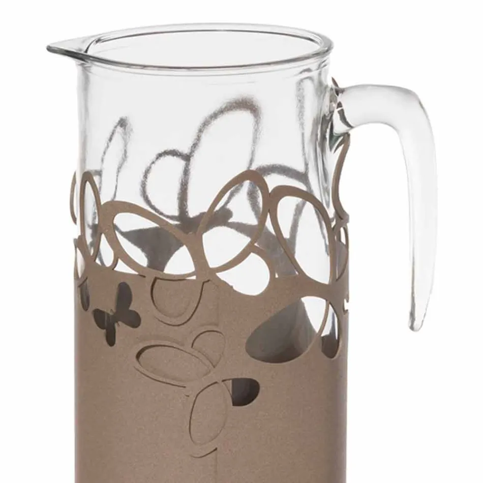 Modern flaskhållare i vitt, beige eller elfenben järn tillverkat i Italien - Leiden Viadurini