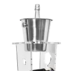 Kolumnflaskhållare och ishink i transparent akryl - Ciampino Viadurini