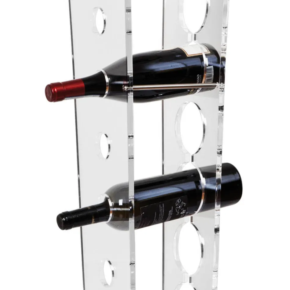 Kolumnflaskhållare och ishink i transparent akryl - Ciampino Viadurini