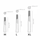 Modern ljusstake i massivt furu med färgade detaljer - Candor Viadurini