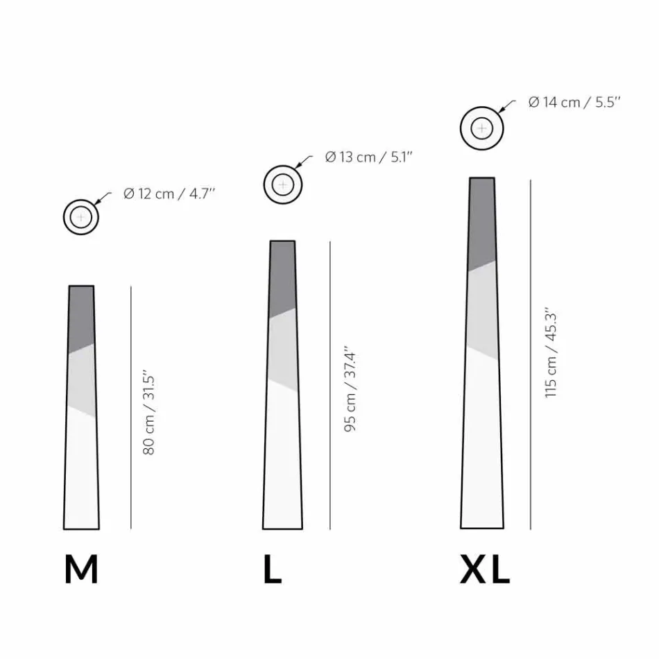 Modern ljusstake i massivt furu med färgade detaljer - Candor Viadurini