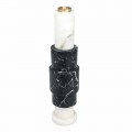 Ljusstake i Carrara Marble, Marquinia Marble and Messing Made in Italy - Blaze