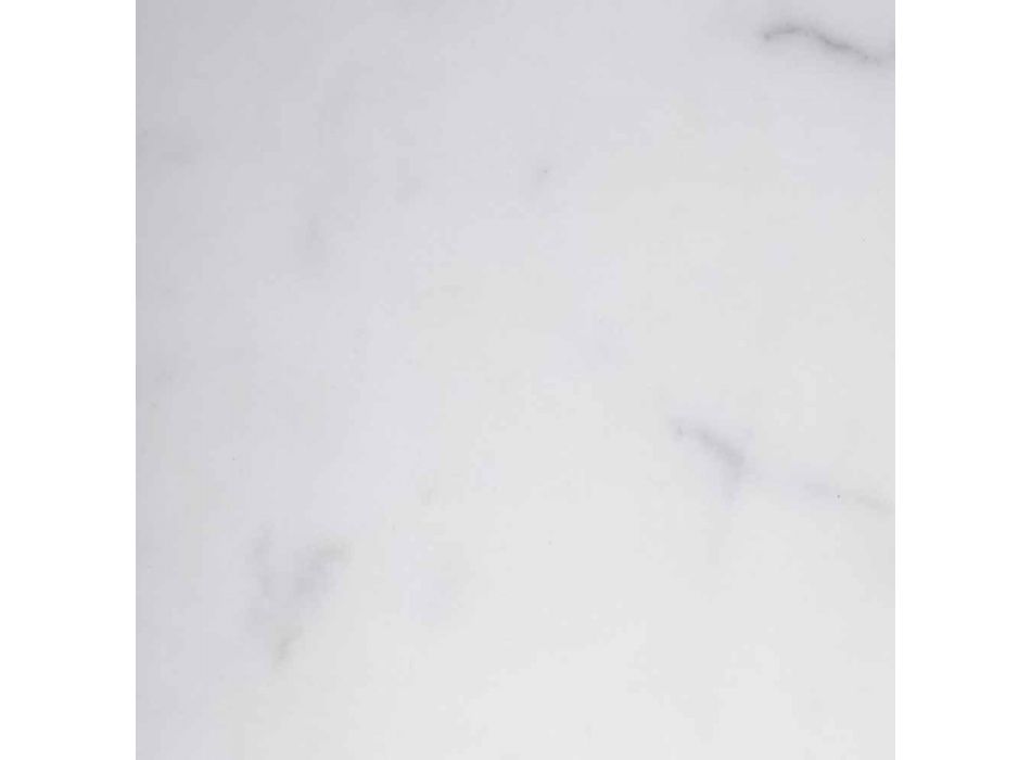 Carrara Marble, Marquinia och Mässing Ljusstake Tillverkad i Italien - Braxton Viadurini