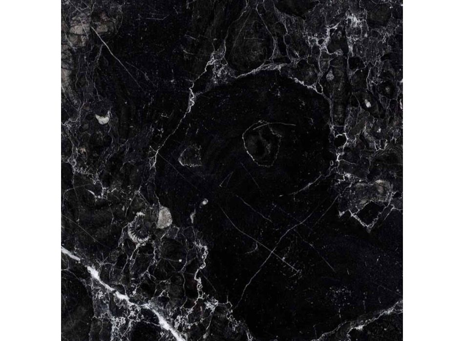 Carrara Marble, Marquinia och Mässing Ljusstake Tillverkad i Italien - Braxton Viadurini