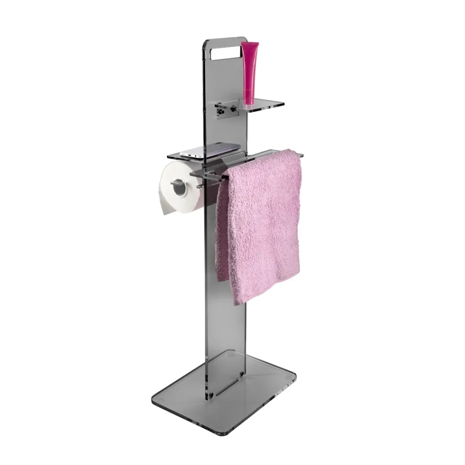 Pappershållare, handduk och bidétvålhållare Tillverkad i Italien - Pluto Viadurini