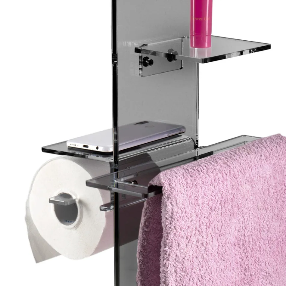 Pappershållare, handduk och bidétvålhållare Tillverkad i Italien - Pluto Viadurini