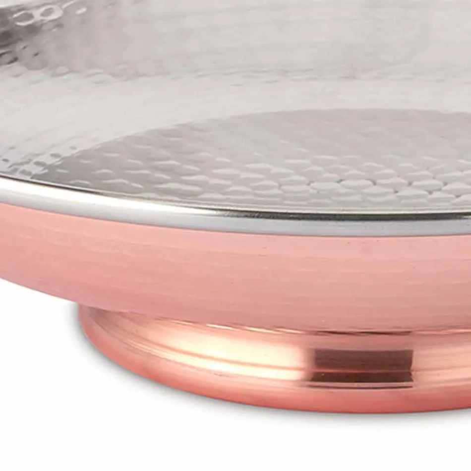 Designbord Fruktskål Handslagen koppar mittstycke 28 cm - Terraemare Viadurini