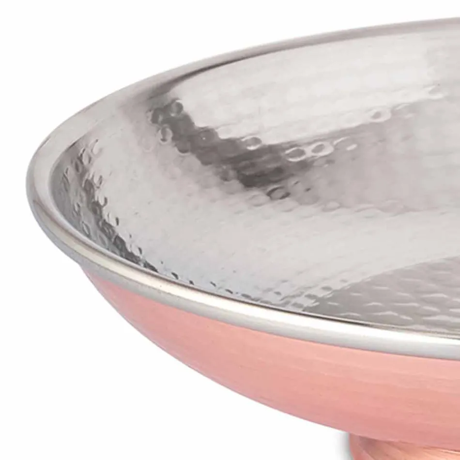 Designbord Fruktskål Handslagen koppar mittstycke 28 cm - Terraemare Viadurini