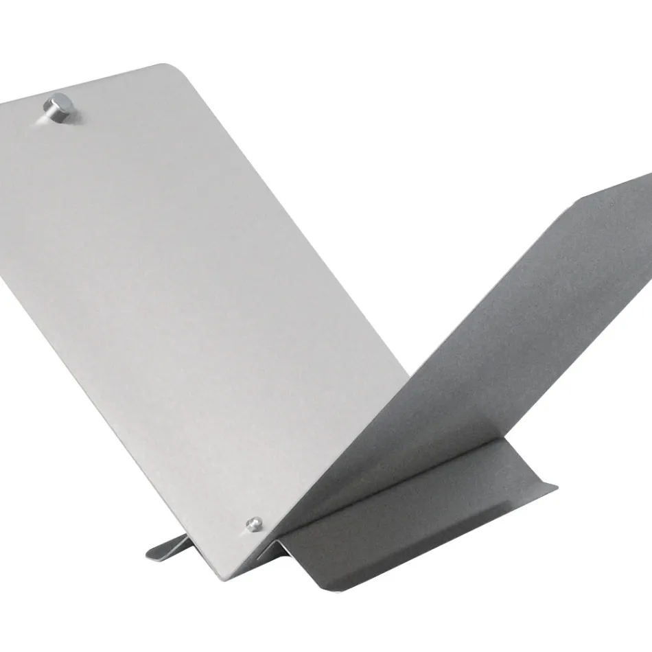 Trähållare i form av en öppen bok i metall eller stål Tillverkad i Italien - Falco Viadurini